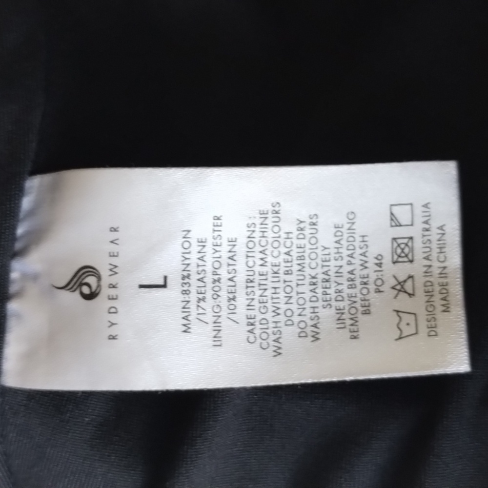 Ryderwear NWOT Rotation Black Leopard Sports Bra Large - Picture 10 of 10